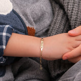 Personalized Bar Bracelet | 14K Solid Gold - Image 4