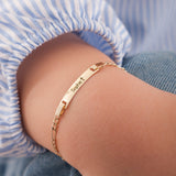 Personalized Bar Bracelet | 14K Solid Gold - Image 7