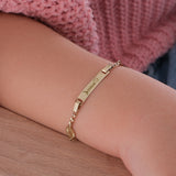 Personalized Baby Cross Bracelet with Name | 18K Gold Vermeil - Image 8