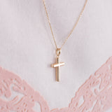 Gold Cross Necklace | 18K Solid Gold - Image 9