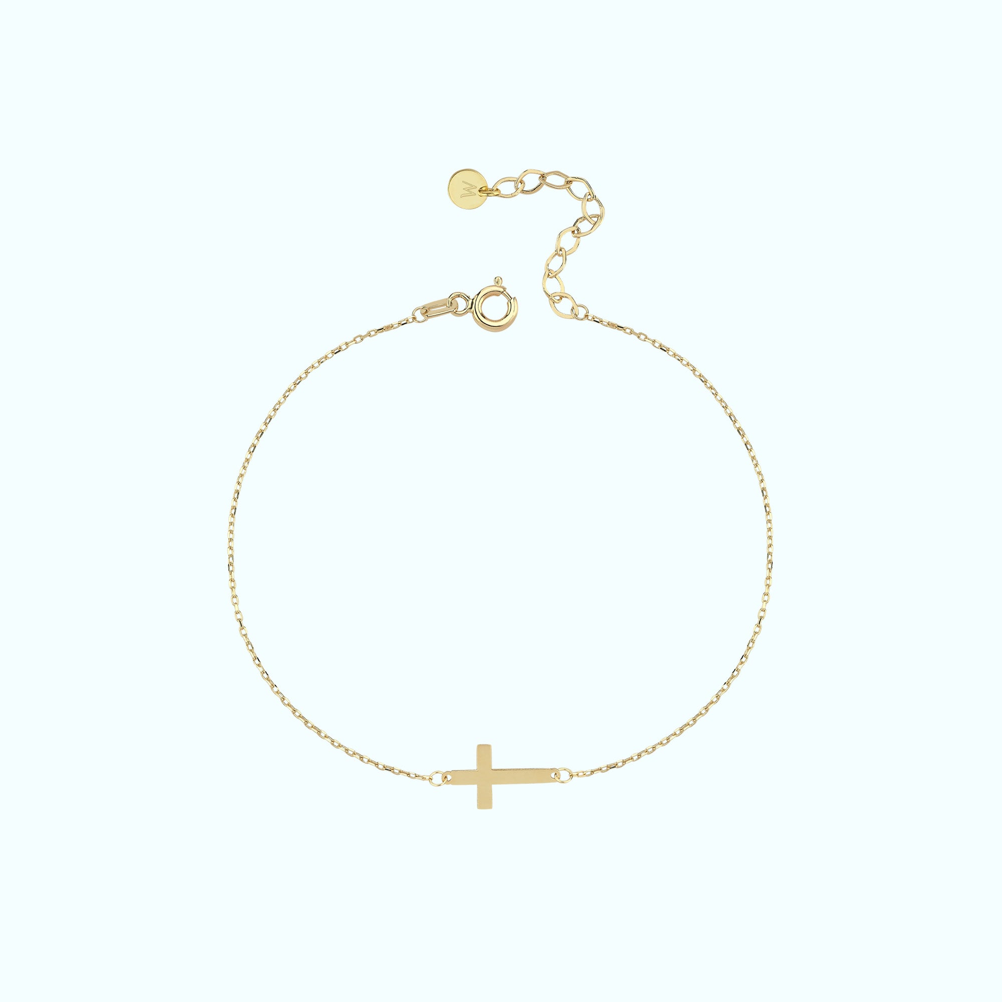 Sideways Cross Bracelet