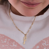 Ankh Symbol Necklace | 14K Solid Gold
