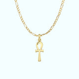 Ankh Symbol Necklace | 14K Solid Gold