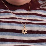 Star of David Necklace | 14K Solid Gold