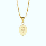 Virgin Mary Medal Necklace | 14K Solid Gold