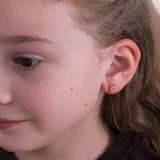 Orange Tiger Cat Stud Earrings | 925 Sterling Silver