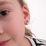 Lipstick Stud Earrings | 925 Sterling Silver