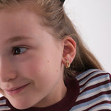 Cat Charm Huggie Earrings | 18K Gold Vermeil