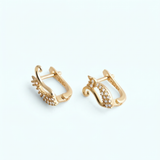 Cat Charm Huggie Earrings | 18K Gold Vermeil