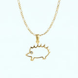 Hedgehog Necklace | 18K Gold Vermeil