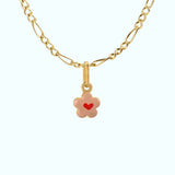 Flower Charm Necklace | 925 Sterling Silver