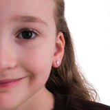 Pink Starfish Stud Earrings | 925 Sterling Silver