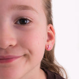 Pink Dolphin Stud Earrings | 925 Sterling Silver