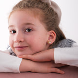 Unicorn White Stud Earrings | 925 Sterling Silver