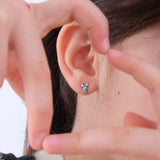 Kitten Stud Earrings | 925 Sterling Silver