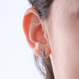 Kitten Stud Earrings | 925 Sterling Silver