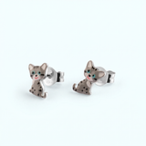 Kitten Stud Earrings | 925 Sterling Silver