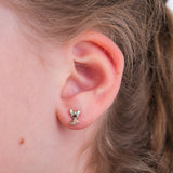Brown Kitten Stud Earrings | 925 Sterling Silver