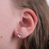 Cherry Stud Earrings | 925 Sterling Silver