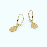 Saint Medal Earrings