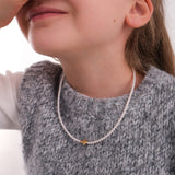 Pearl Cross Necklace | 18K Gold Vermeil