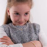 Pearl Cross Necklace | 18K Gold Vermeil