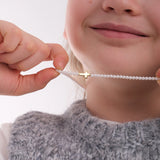 Pearl Cross Necklace | 18K Gold Vermeil